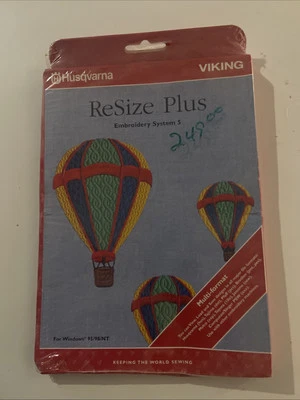 Husqvarna Viking ReSize Plus Embroidery System 5 Software CD Windows 95/98/NT I2 - Image 1 of 2