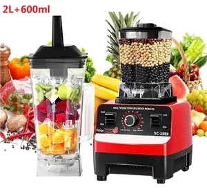 2L+600ml Food Blender Juicer Mixer Crusher Processor Grinder Smoothie 4500W - Picture 1 of 12