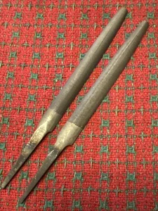 Nicholson 4" Half Round Files Smooth 2pc USA 🇺🇸 NOS - Picture 1 of 14
