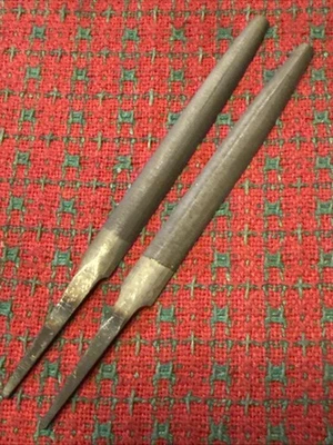 Nicholson 4" Half Round Files Smooth 2pc USA 🇺🇸 NOS - Image 1 of 4