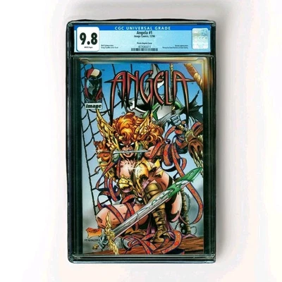 ANGELA #1 CGC 9.8 VARIANTE INCENTIVO PIRATA MCFARLANE IMAGEN SPAWN CÓMIC 1995 Foto 1 de 2