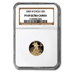 2003-W 1/10 oz Proof American Gold Eagle PF-69 UCAM NGC - Image 1 of 3
