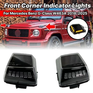 For 2018-2025 Mercedes-Benz G W463 facelift Front Corner Indicator Signal Lights - Picture 1 of 7