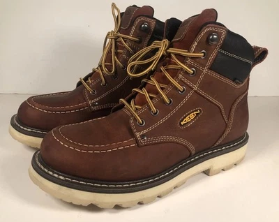 Keen Mens Utility CINCINNATI (SOFT TOE) Dark Brown Leather Work Boots Size 10.5D - Image 1 of 4