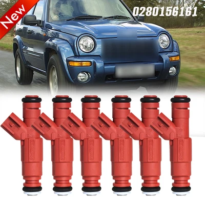 6x Inyectores de combustible nuevos para Jeep Liberty 2002 2003 3,7 L V6 0280156161 Foto 1 de 4