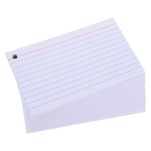 200 Sheets Word Scratch Pad Horizontal Ruled Index Cards Lined Flashcards - Picture 1 of 12