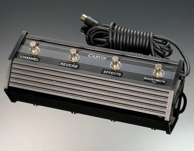 Carvin FS44L 4-Button Footswitch Guitar Amp Pedal - Channel, Reverb, Effects - Image 1 of 2