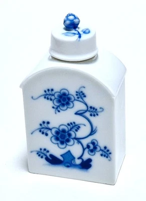 Fürstenberg Porzellan - Teedose - "ALT BRAUNSCHWEIG" blau Dekor - Bild 1 von 4