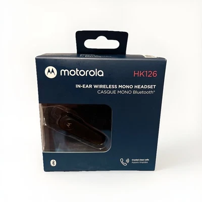 Motorola HK126 Bluetooth Earpiece Wireless Hands-Free Headset with Mic - Sealed! - Image 1 of 3
