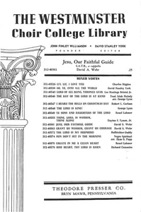 Jesu Our Faithful Guide de David A. Wehr - SATB A Cappella Theodore Presser 1964 - Imagen 1 de 3