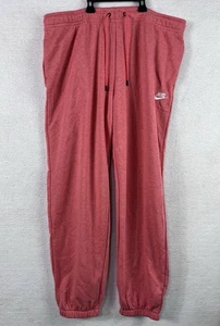 Nike Damen Jogginghose XL Pink Koralle Loose Fit Sweatpants Mid Rise Neu mit Etikett Lounge Gym - Bild 1 von 12
