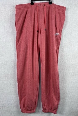 Nike Women’s Joggers XL Pink Coral Loose Fit Sweatpants Mid Rise NWT Lounge Gym - Image 1 of 4