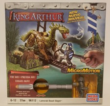 Mega Bloks Legends KING ARTHUR Lamorak Beast Slayer 96112 Knight Dragon Figures