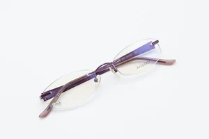 AIRLOCK SHATTERED 201 505 Plum Purple Mosaic 50-18-135 Rimless Frames O868 - Picture 1 of 13