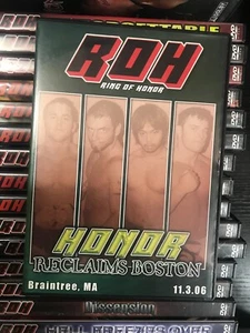 ROH Ring Of Honor DVD - RECLAIMS BOSTON 2006 - Rare OOP Pro Wrestling - Picture 1 of 2