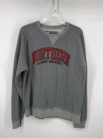 Northern Illinois University Camp David Crewneck Sweatshirt Womens Size L EUC Cover