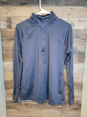 Capa 8 Gris 1/4 Cremallera Desgaste Activo Grande con Agujeros para el Pulgar Foto 1 de 4