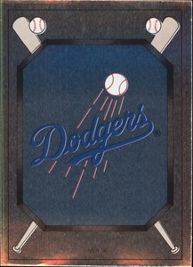 1990 Panini Stickers Baseball Card #277 Dodgers Logo