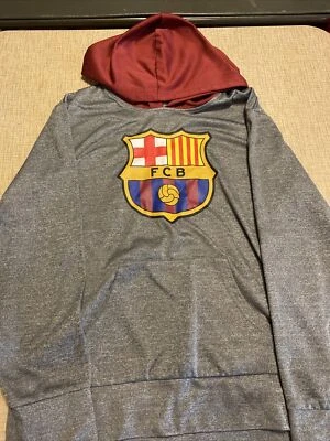 Mercancía Oficial FC Barcelona Mujer’s L Gris FCB Sudadera con Capucha Sudadera con Capucha Foto 1 de 4