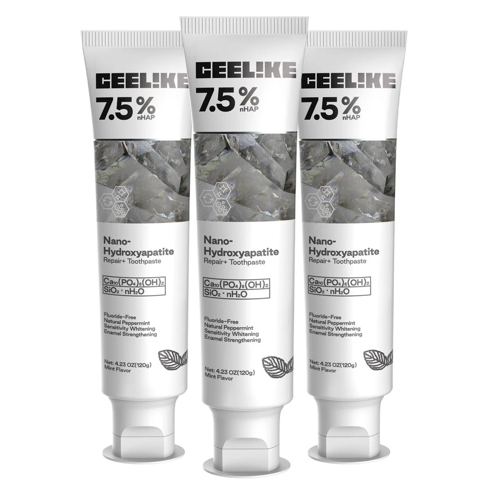 CEELIKE 7.5% Nano Hydroxyapatite Toothpaste - 3 x 4.23 oz - Image 1 of 4