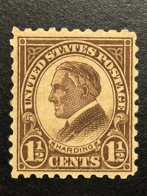 US STAMP Scott #582 1925 1 1/2c Harding MNH OG SEE IMAGES! CV ~ $11 - Image 1 of 4