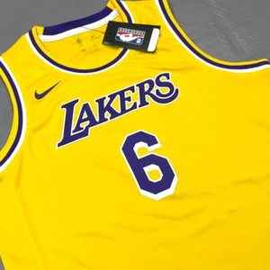New Nike LeBron James Los Angeles Lakers Swingman Jersey YOUTH Sz L $90 - Picture 1 of 13