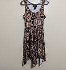 Penny Dreadful Hot Topic S Brown Tan Stretch Knit Picture Frame Dress