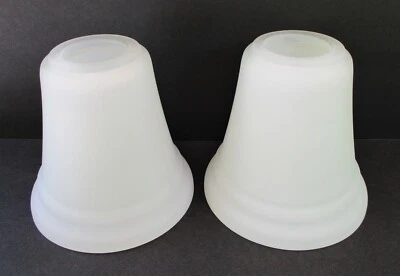 VANITY LIGHT SHADES Pendant LOT OF 2 LAMP Frosted Glass SCONCE 5" Replacement - Image 1 of 4