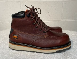 Timberland PRO Men's GRIDWORKS 6" Brown Waterproof - Size 10.5W SOFT TOE - Picture 1 of 14