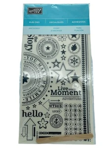 Stampin' Up "Anchored" Rub On Stickers, New - Picture 1 of 1