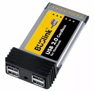 BUSLink 4-Port USB 2.0 CardBus PC Karte für Notebook UII-CB4 + AC Adapter - Bild 1 von 2