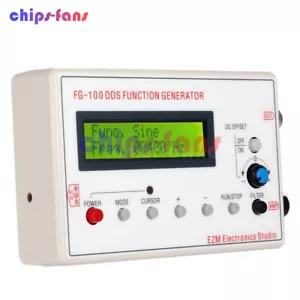DDS Function Signal Generator Module 1HZ-500KHz Sine +Square Wave+Case FG-100 - Picture 1 of 12