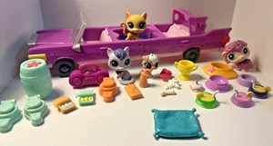 LPS 2014 Limo with figures and accessories Littlest Pet Shop Hedgehog Cats - Picture 1 of 11