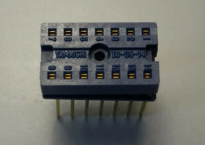 YAMAICHI IC-09-14 Support CI 14 broches Wrapping - La boite de 7 pièces - NEW! - Imagen 1 de 4