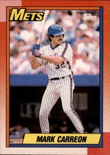 1990 Topps Mark Carreon #434 New York Mets