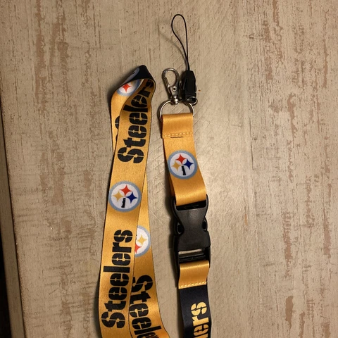 Pittsburgh Steelers NFL Football LANYARD DETACHABLE BUCKLE KEY CHAIN WIN-CRAFT U Cover