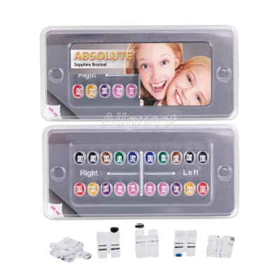 Brackets de cerámica de zafiro ortodoncia dental Roth/MBT.018/022 ganchos 345 Foto 1 de 4