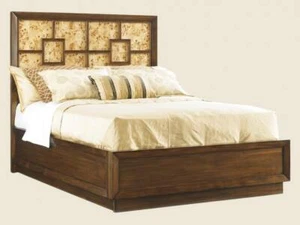 Lexington Mirage Harlow Queen Panel Bed SAVE 40% + Reversble Burl/Walnut Panel - Picture 1 of 1