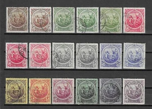 BARBADOS 1916/19 SG 181/191 + SOMBRAS USADAS - Imagen 1 de 1