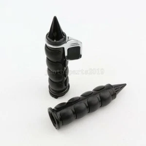 Black 1" 25MM Hand Grips For Yamaha V-Star 650 950 1100 1300 Classic Stryker - Picture 1 of 1