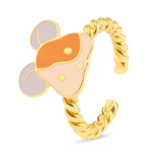 Maus Ring vergoldet für Mädchen Damen - Picture 1 of 5