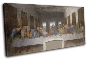 Leonardo Da Vinci Última Cena De Colección UN SOLO LIENZO ARTE DE PARED Impresión de Imagen - Imagen 1 de 1