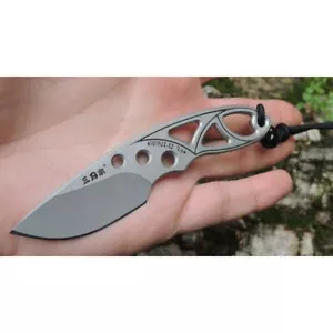 SRM 4101 Concealed Carry Neck Knife Fixed Blade Sandvik Flashlight Sanrenmu - Picture 1 of 13