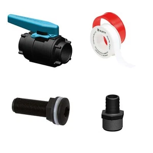 Trudesign Borddurchbruch Komplettset - Borddruchbruch,Kugelhahn,Schlauchtülle