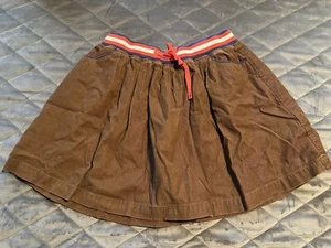 Mini Boden Brown Corduroy Skirt Size 9-10Y Fall Girls Very Good Used Condition - Picture 1 of 3