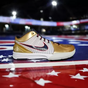 Nike Zoom Kobe 4 Protro Gold Medal 2024🥇Taglia 9.5 Uomo FQ3544-100 Olimpiadi USA - Foto 1 di 11