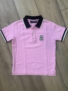 Psycho Bunny Casual Polo Shirt Black Boys Size Small 7/8 - Picture 1 of 3