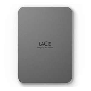LaCie 5TB External Hard Drive Grey (STLR5000400) - Afbeelding 1 van 3