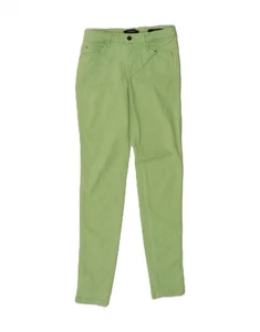 GUESS Womens Curve X Mid Rise Skinny Jeans W26 L30 Green AF09 - Picture 1 of 3