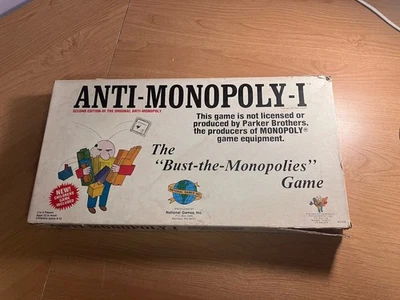 VTG 1983 Anti-Monopoly-I "Bust the Trust" Board National Games Anti Monopoly VGC - Image 1 of 4